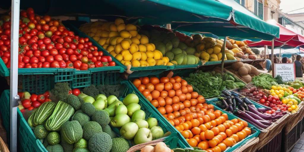 frutas y verduras mercado